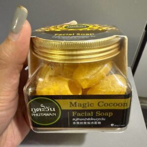 Phutawan Magic Cocoon 蠶絲去角質潔面皂 40g