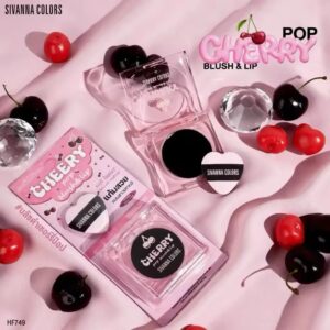 SIVANNA COLORS Cheery Pop Blush & Lip 唇頰兩用 (送心形小粉撲)
