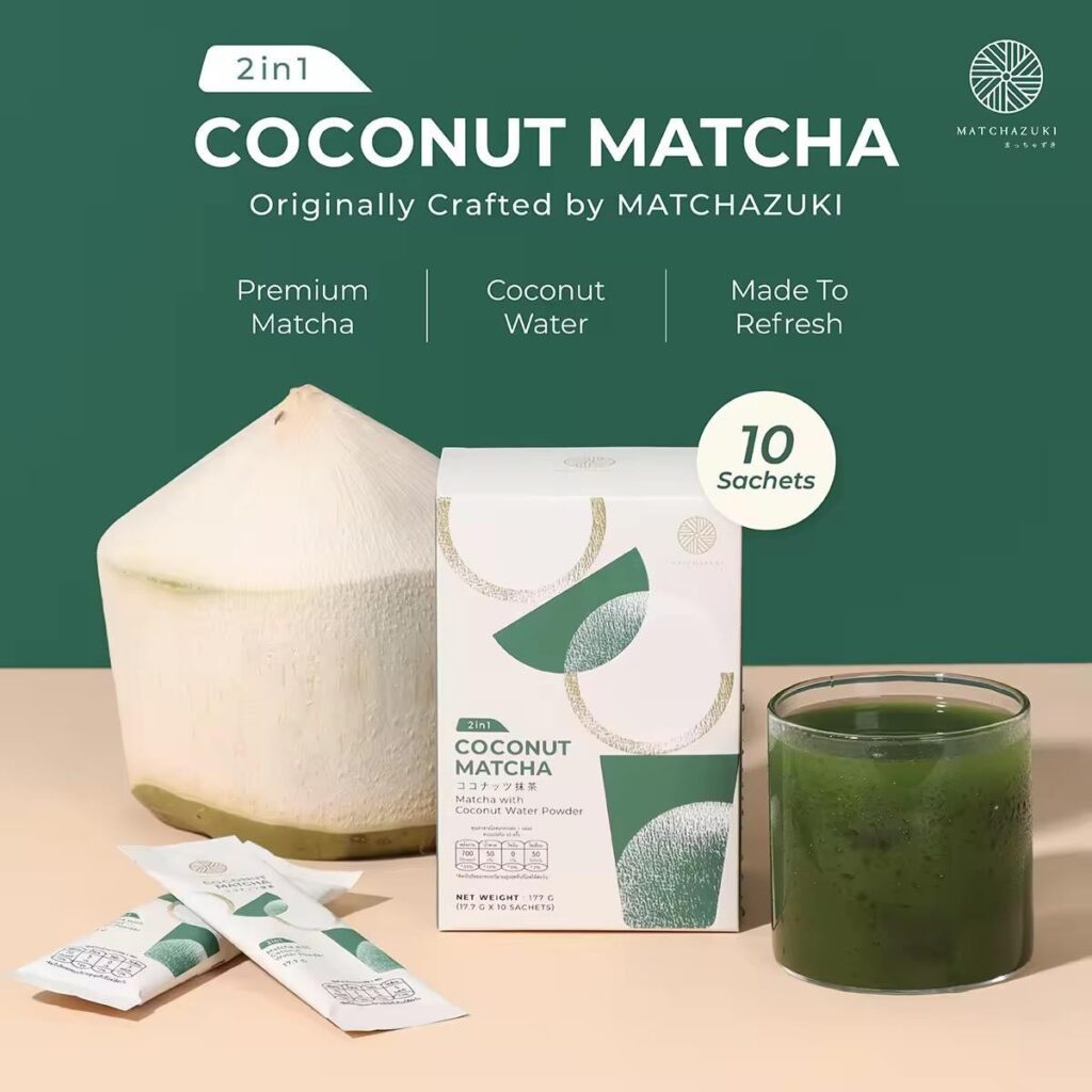 抹茶品牌Matchazuki即沖抹茶椰子水